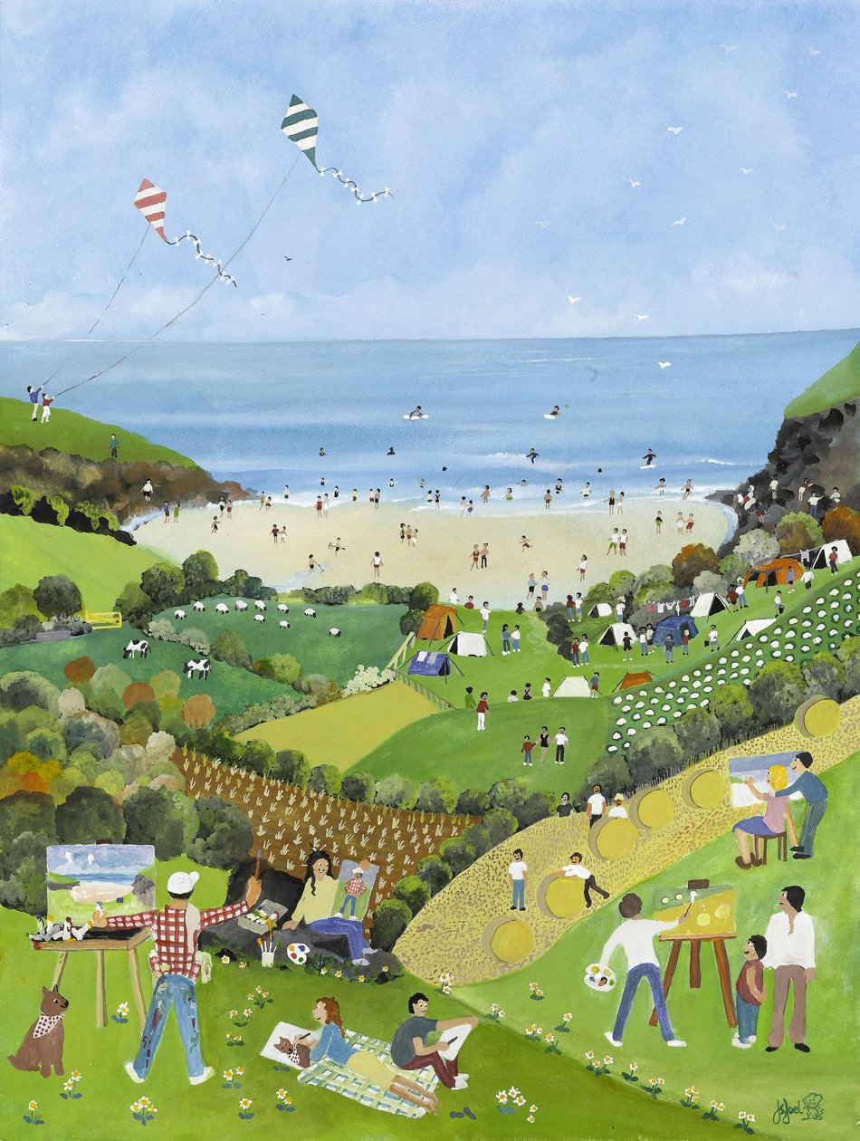 Summer Pleasures, 2009 (Kvaš na papíře) od Judy Joel