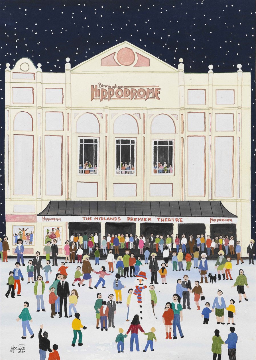 The Hippodrome, Birmingham, 2009 (kvaš na papíře) od Judy Joel