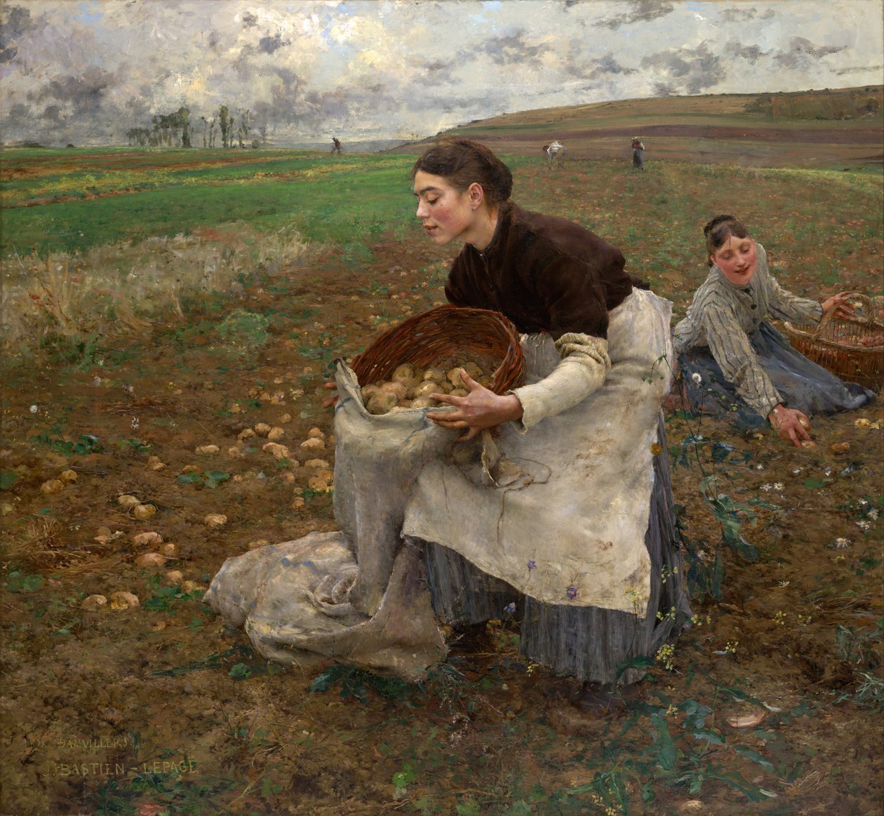 říjen od Jules Bastien Lepage