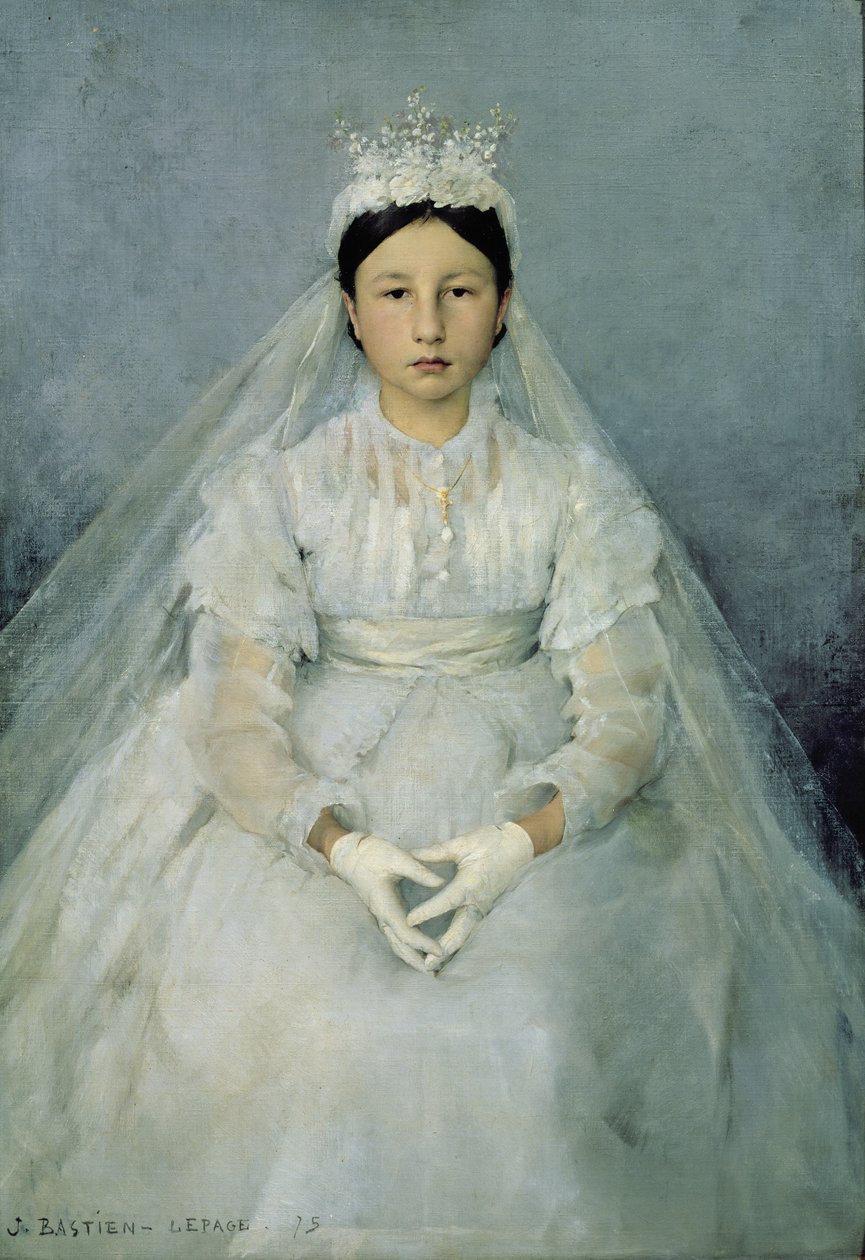 The Young Communicant, 1875 od Jules Bastien Lepage