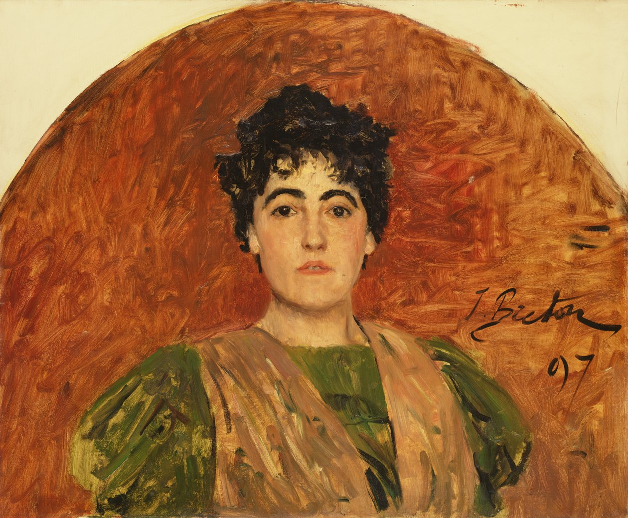 Portrét Madame Dorchain, 1897 od Jules Breton