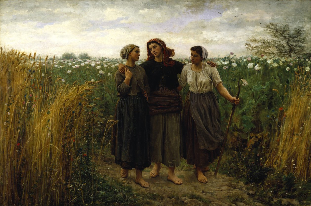 Návrat z polí, 1871 od Jules Breton