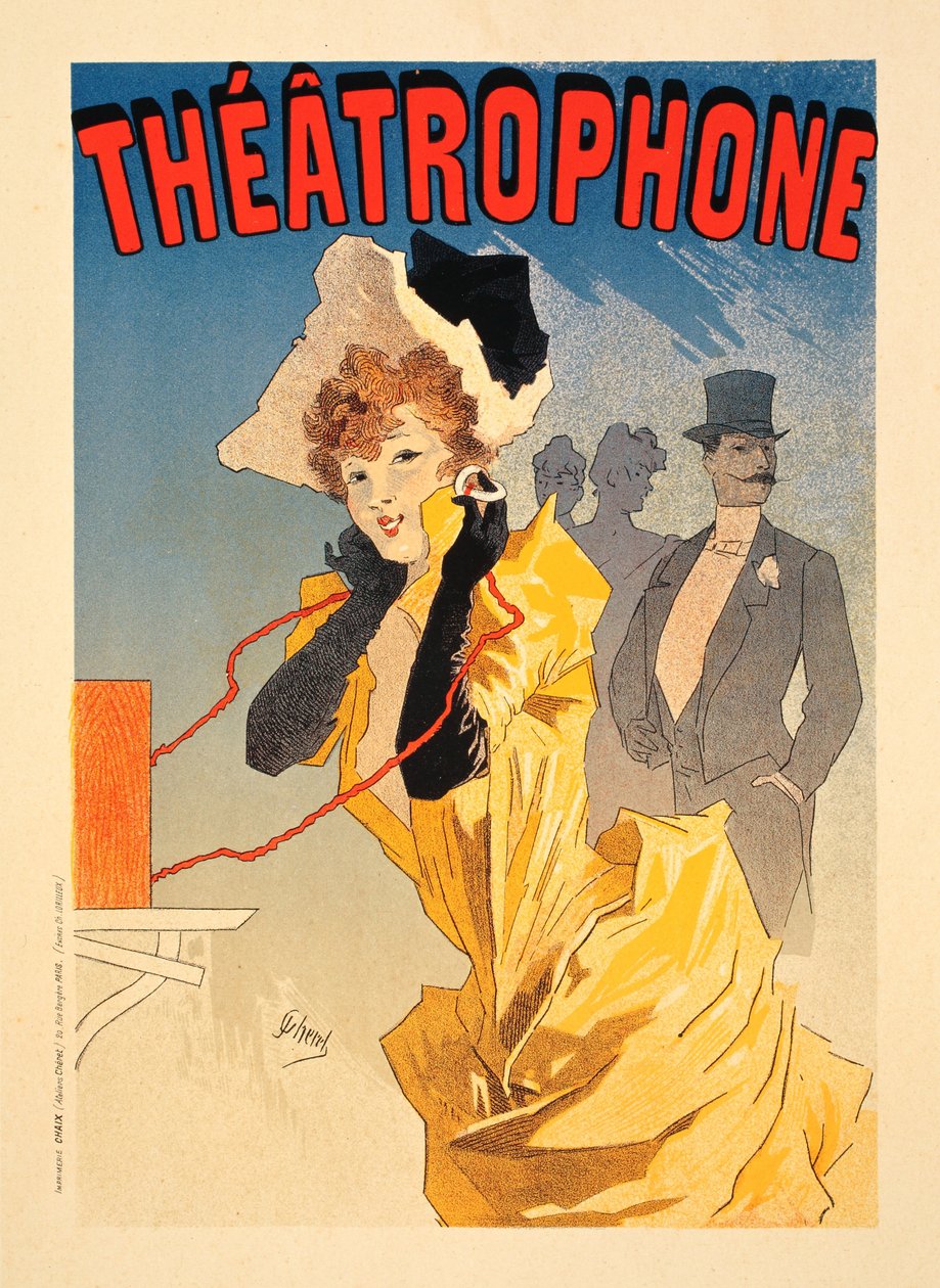 Divadlo, 1890 od Jules Cheret