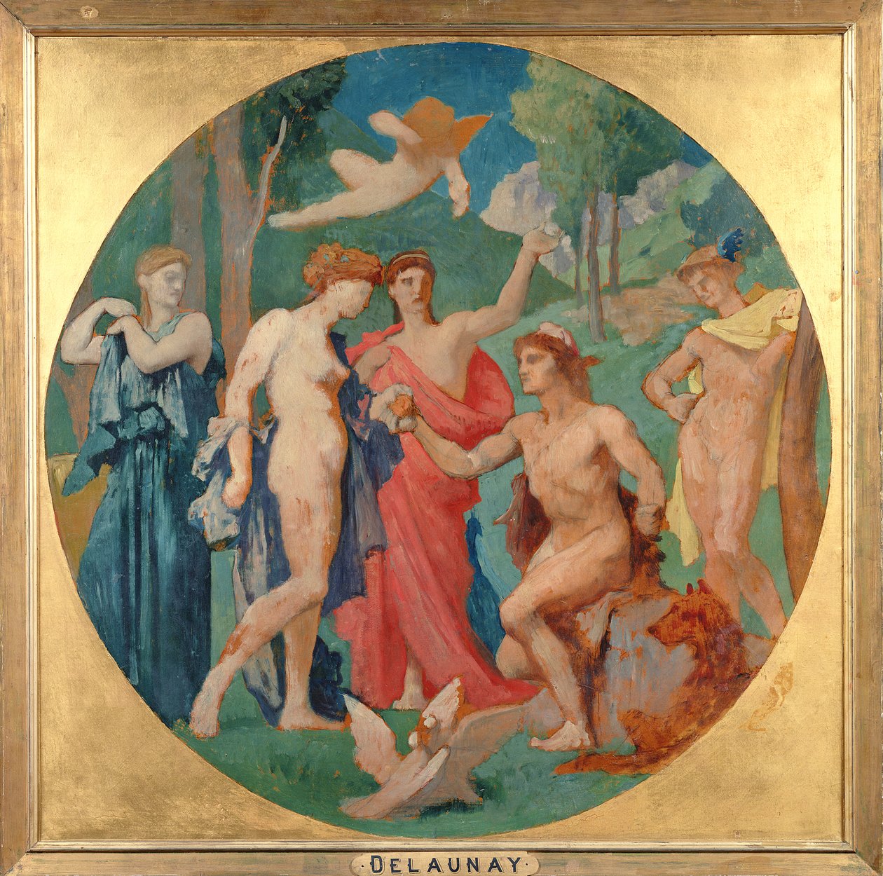 Soud z Paříže od Jules Elie Delaunay