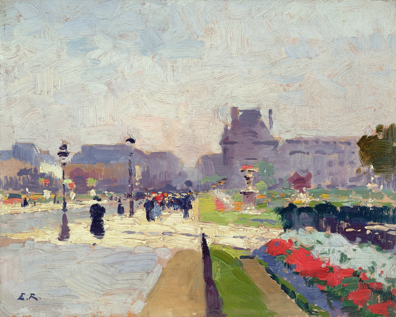 Avenue Paul Deroulede, Tuileries, Paříž od Jules Ernest Renoux