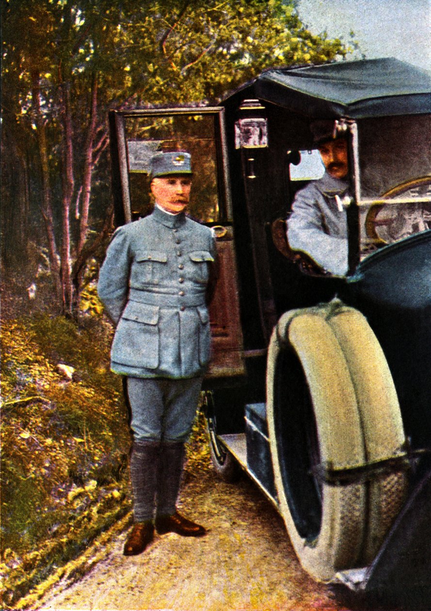 Generál Philippe Petain, září 1916 (autochrom) od Jules Gervais Courtellemont