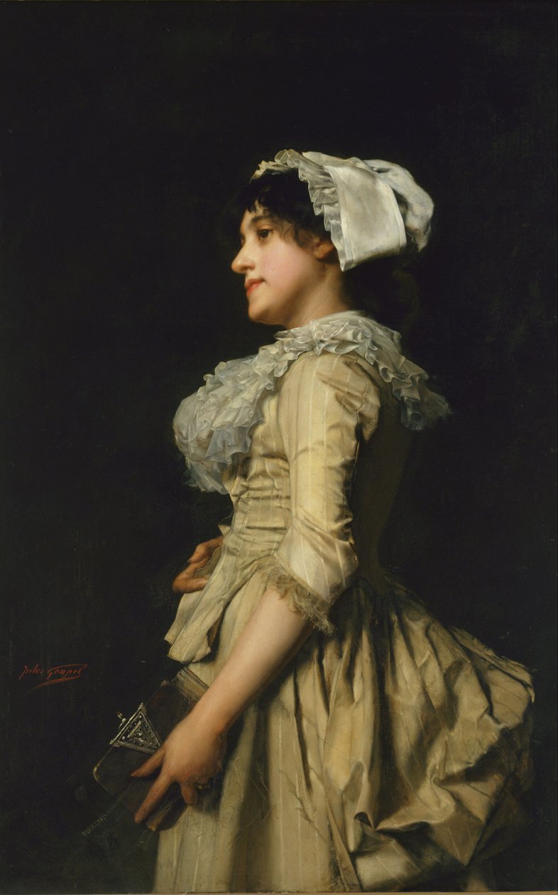 Vesnická dívka od Jules Adolphe Goupil