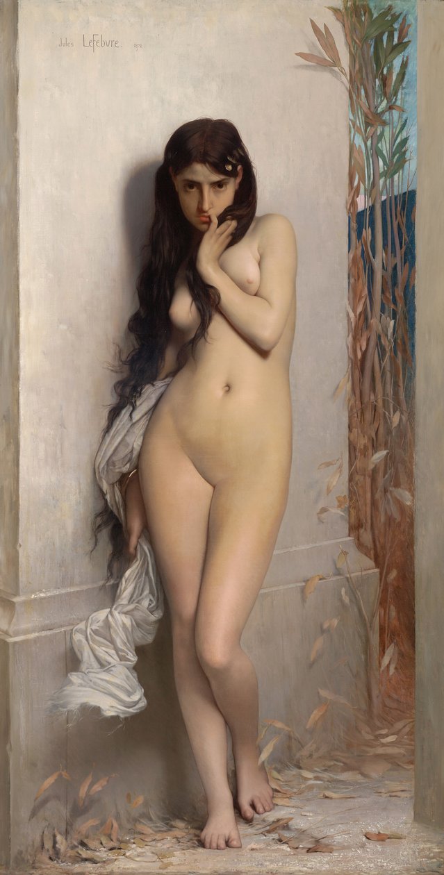 La Cigarra (Národní galerie ve Victorii, Melbourne, 1872. Olej na plátně, 186,7 x 123,8 cm) .jpg od Jules Joseph Lefebvre