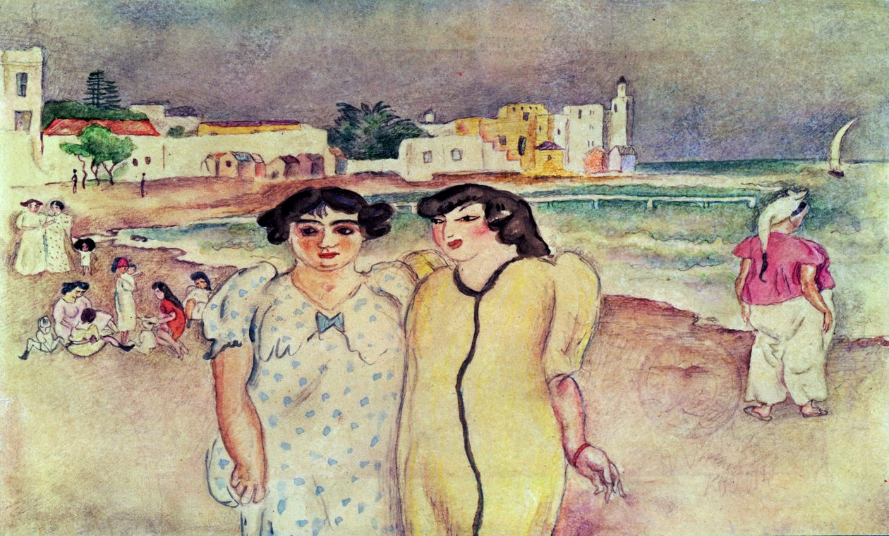 Pobřeží v Tunisu od Jules Pascin
