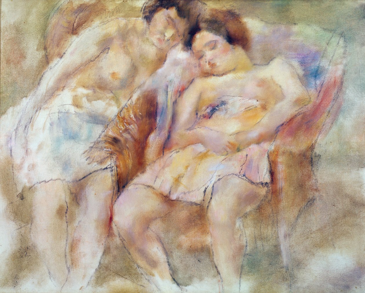 Dva spáči od Jules Pascin