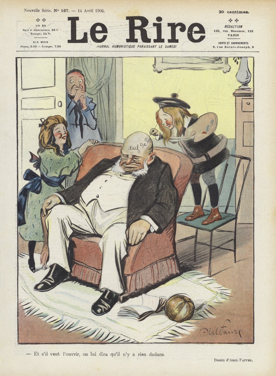 Ilustrace pro Le Rire od Jules Abel Faivre