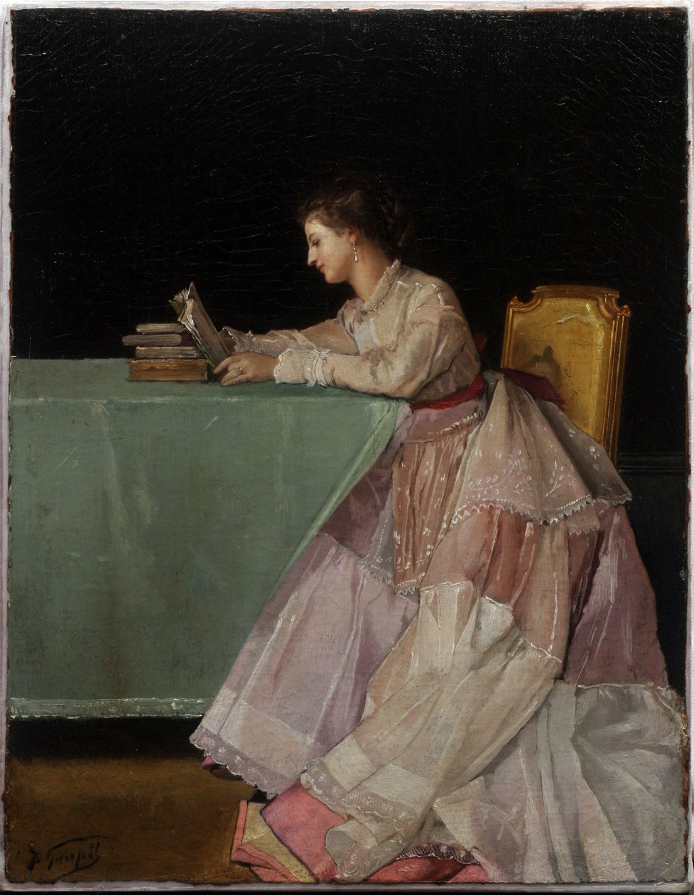 Sedící žena od Jules Adolphe Goupil
