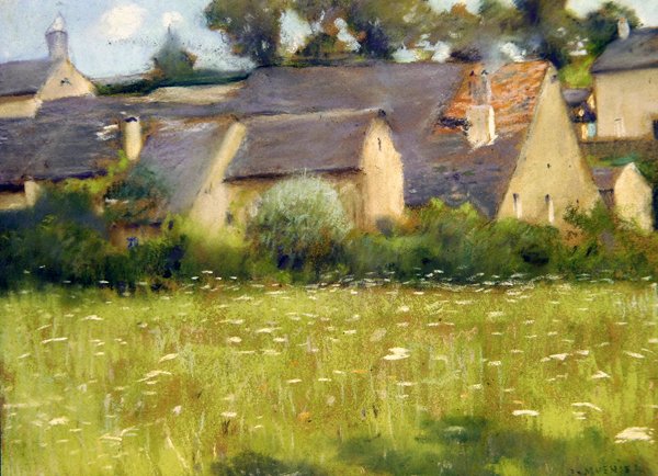 Plenérová krajina (pastel na papíře) od Jules Alexis Muenier
