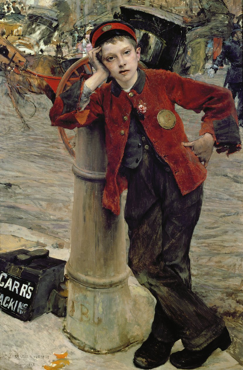 London Bootblack od Jules Bastien Lepage