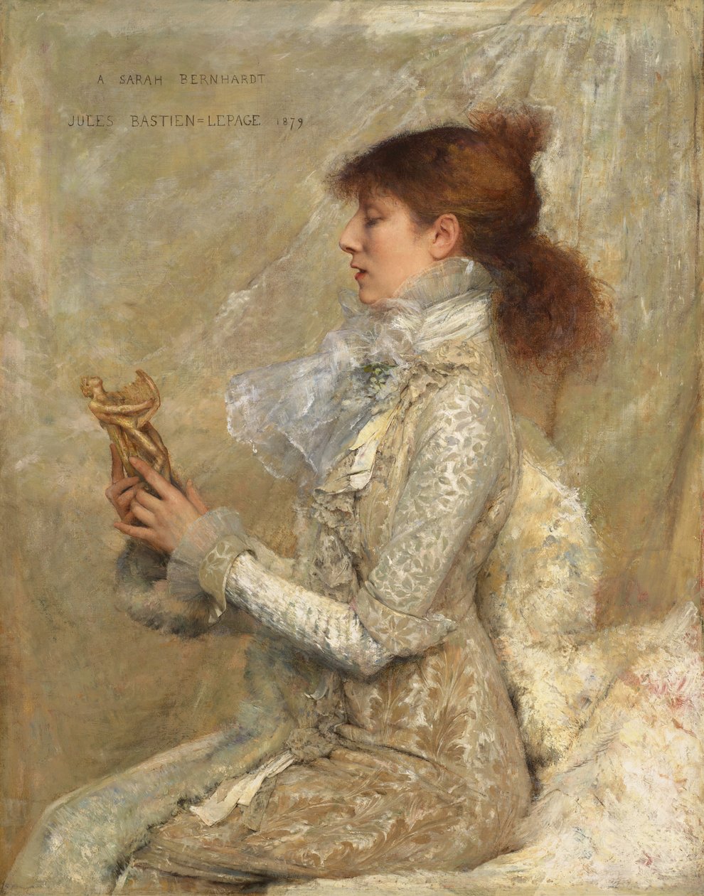 Portrét Sarah Bernhardt od Jules Bastien Lepage