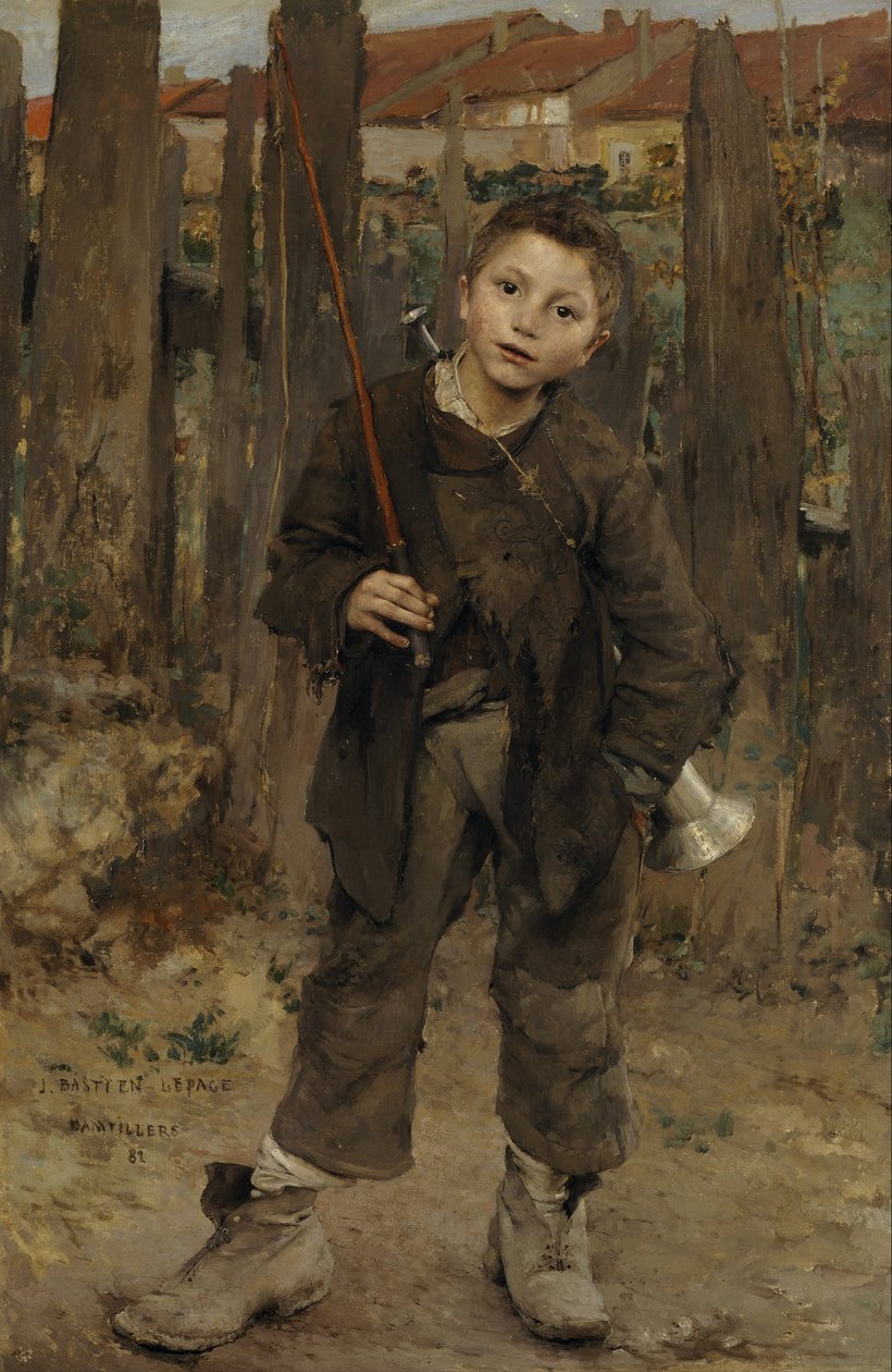 Pas Mèche Nic nedělá, 1882 od Jules Bastien Lepage