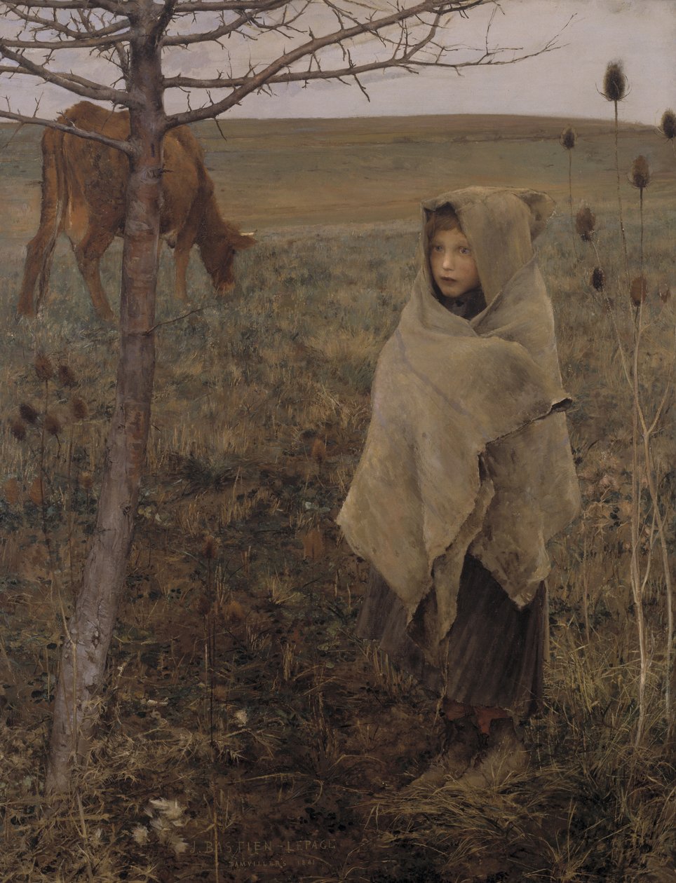 Chudák pěnice od Jules Bastien Lepage
