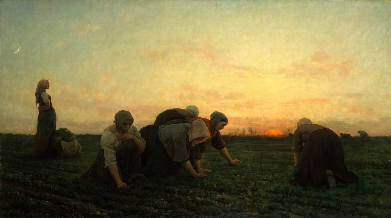 Weeders, 1868. od Jules Breton