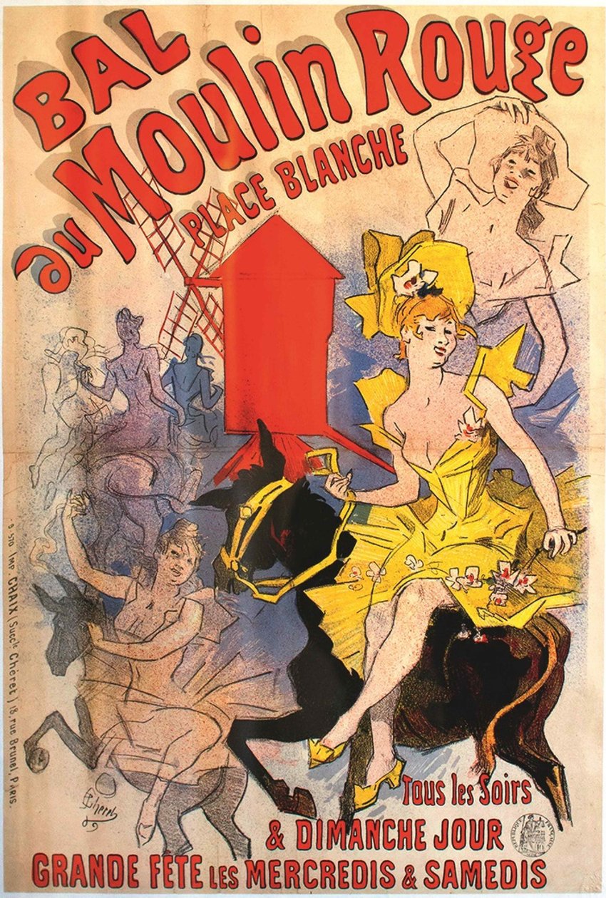 Ples Moulin Rouge, 1889. od Jules Cheret