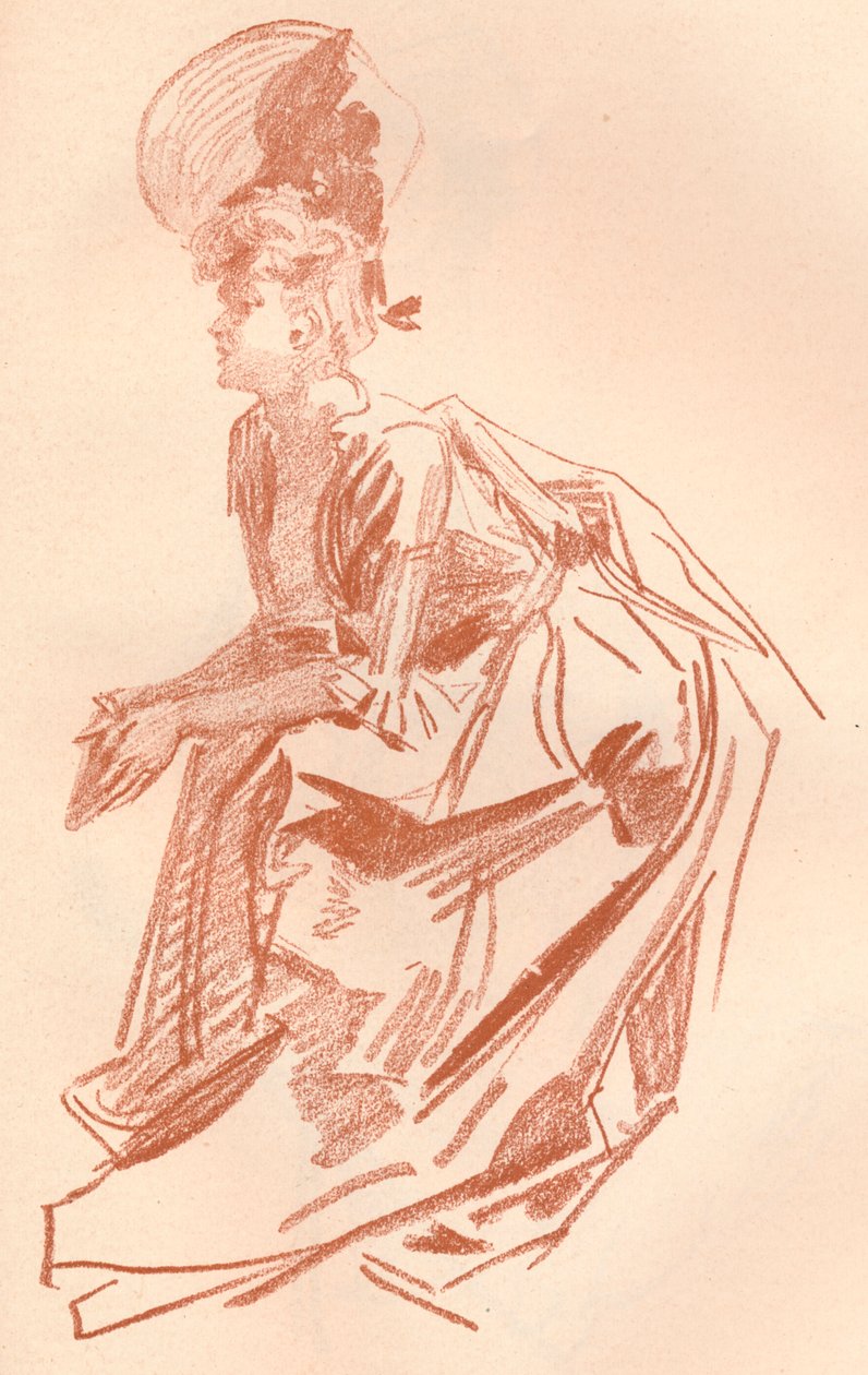Kresba v Sanguine, c1900 1903-1904 od Jules Cheret