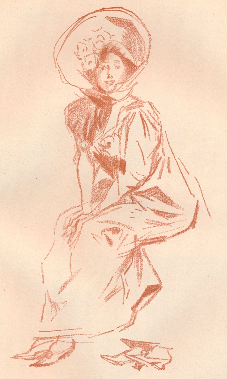 Kresba v Sanguine, c1900 1903-1904 od Jules Cheret