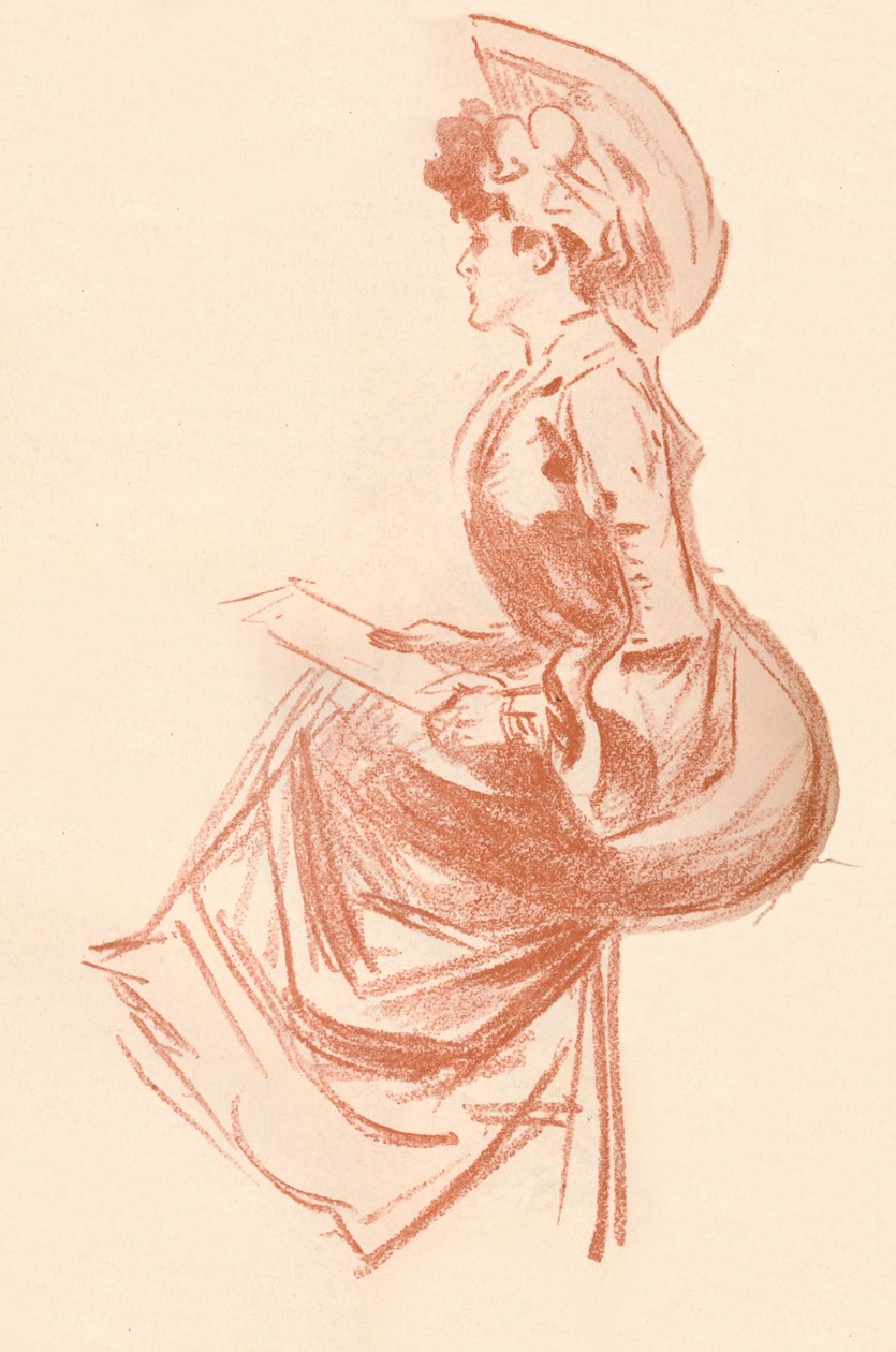 Kresba v Sanguine, c1900 1903-1904 od Jules Cheret
