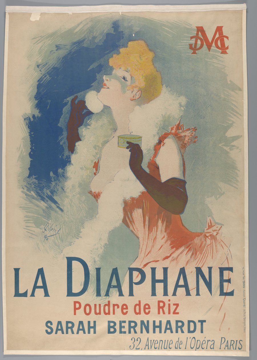 Diaphane. Rýžový prášek, 1890 od Jules Cheret