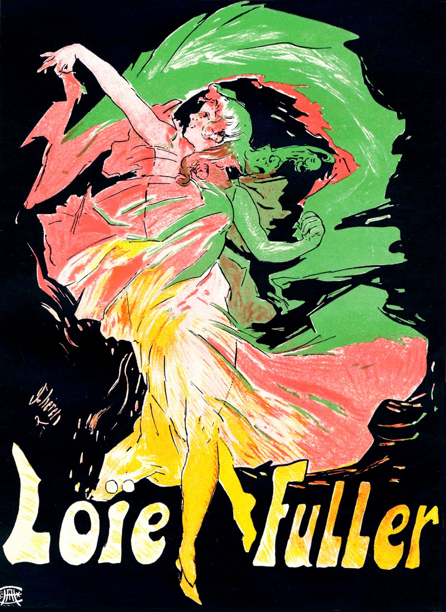 Plakát Loïe Fuller, 1897. od Jules Cheret