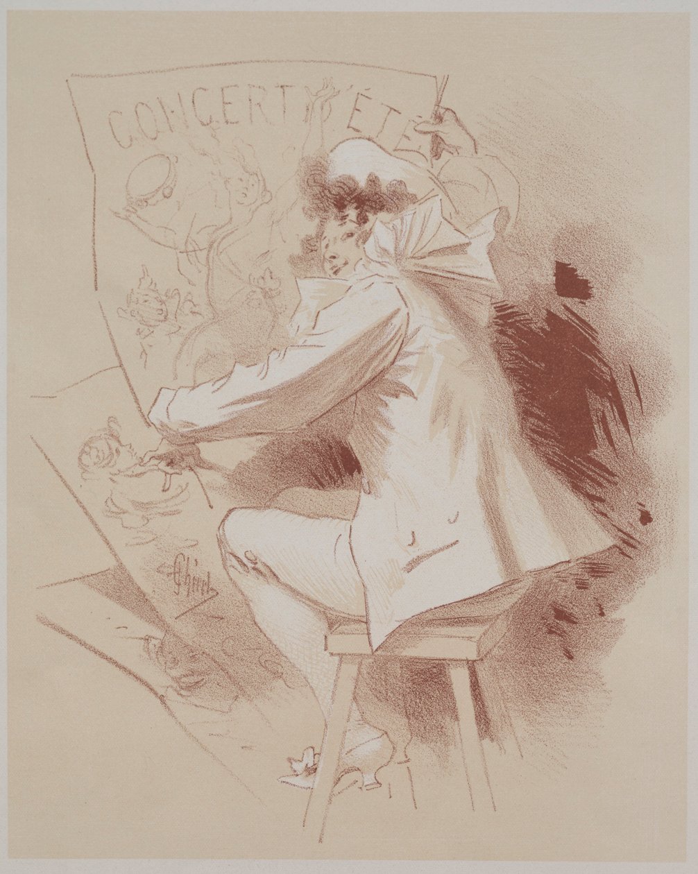 Letní koncert, c. 1895-1900. od Jules Cheret