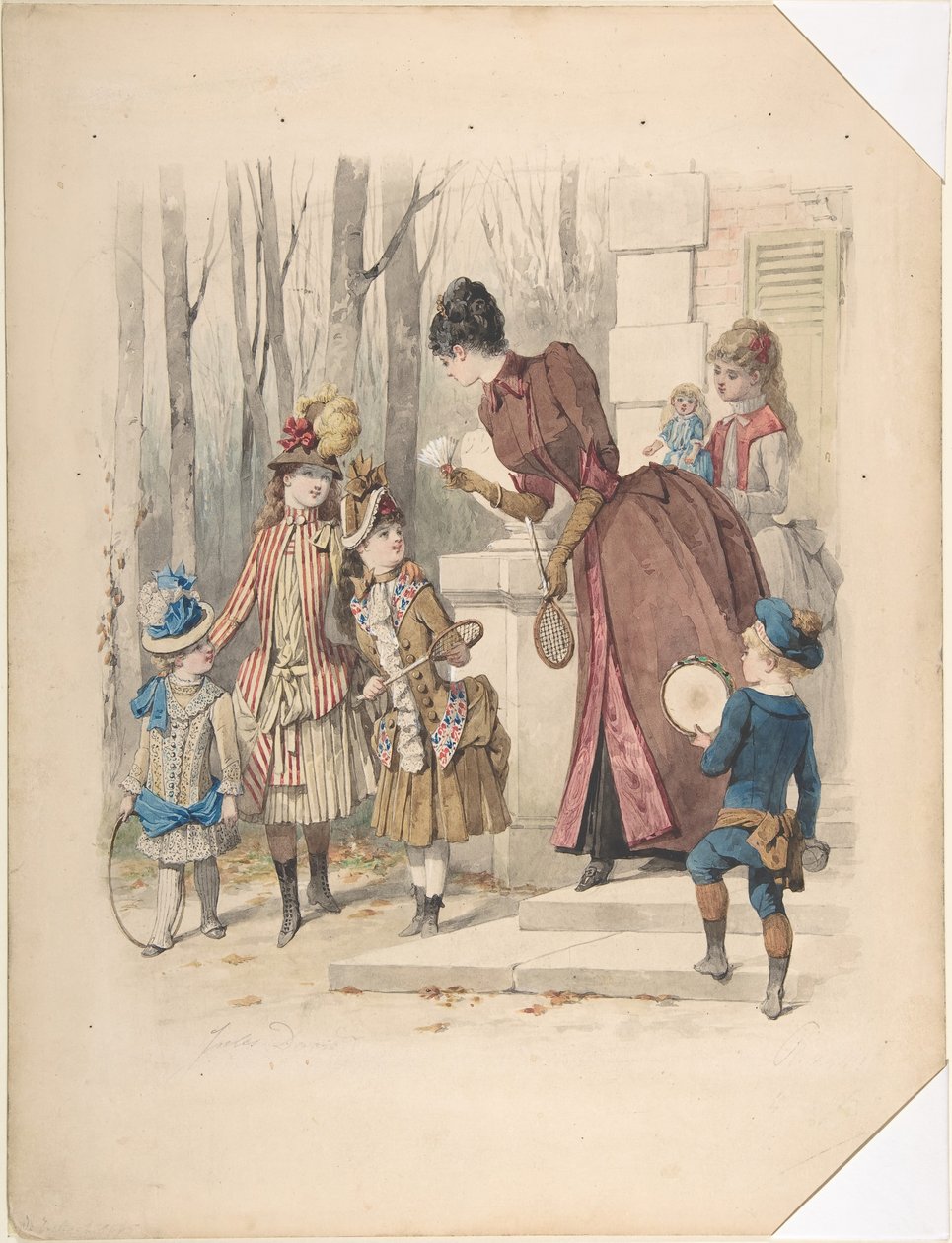 Módní ilustrace, no. 2224, červenec 1885. od Jules David