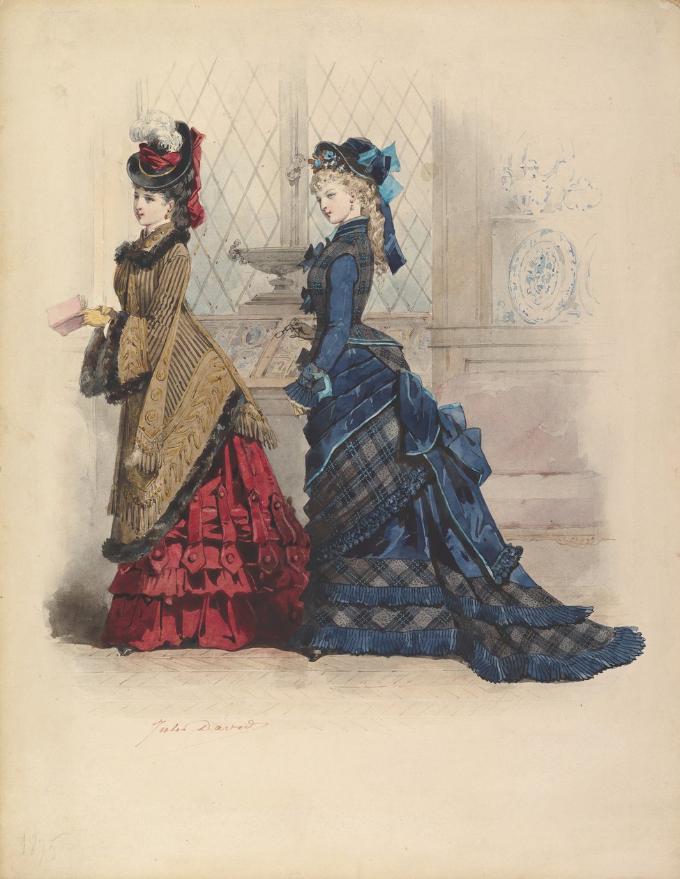Dvě ženy v denních šatech, 1875. od Jules David