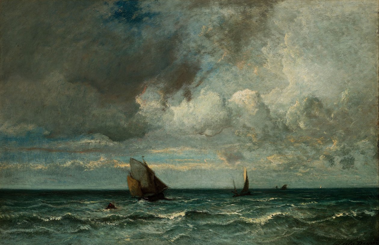 Štěky prchají před bouří od Jules Dupré