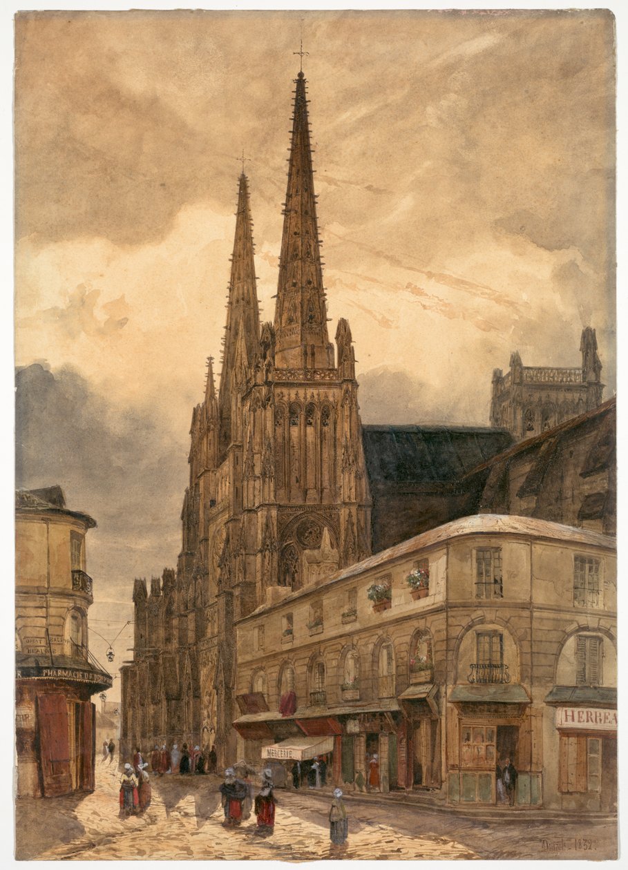 Katedrála Sainte-André v Bordeaux od Jules Dupré