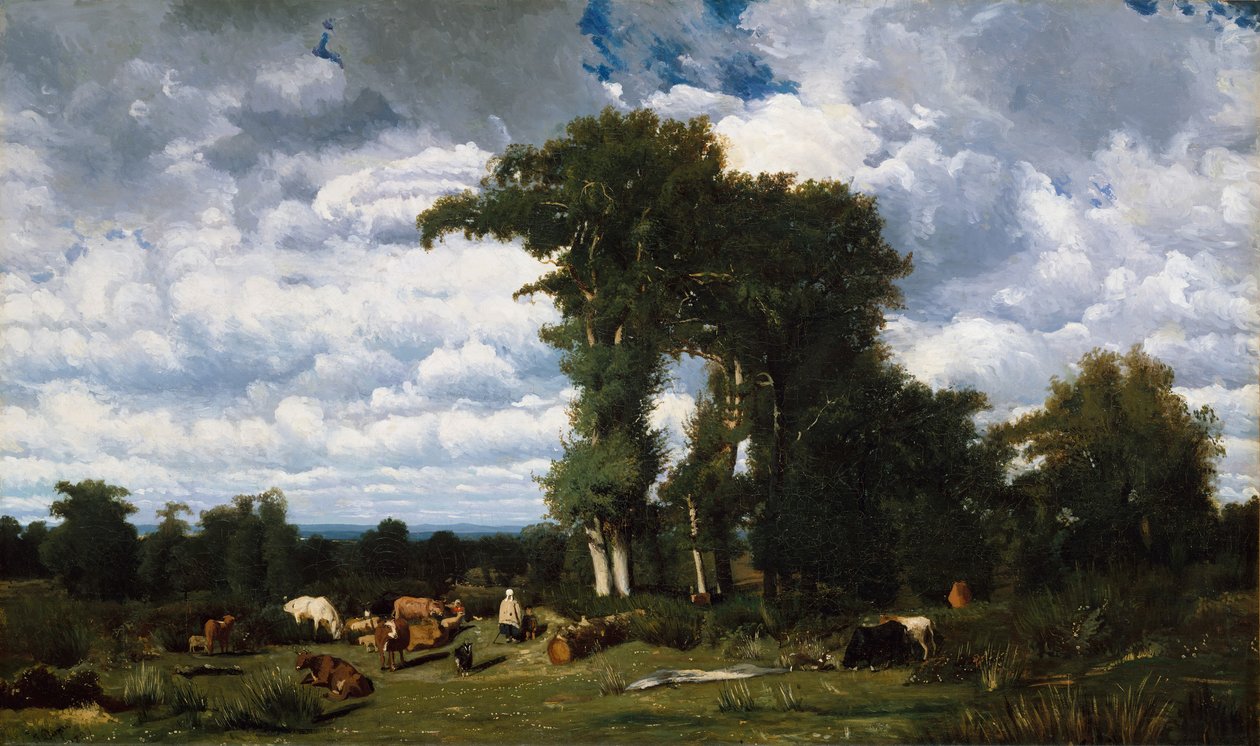 Krajina s dobytkem v Limousinu, 1837. od Jules Dupré
