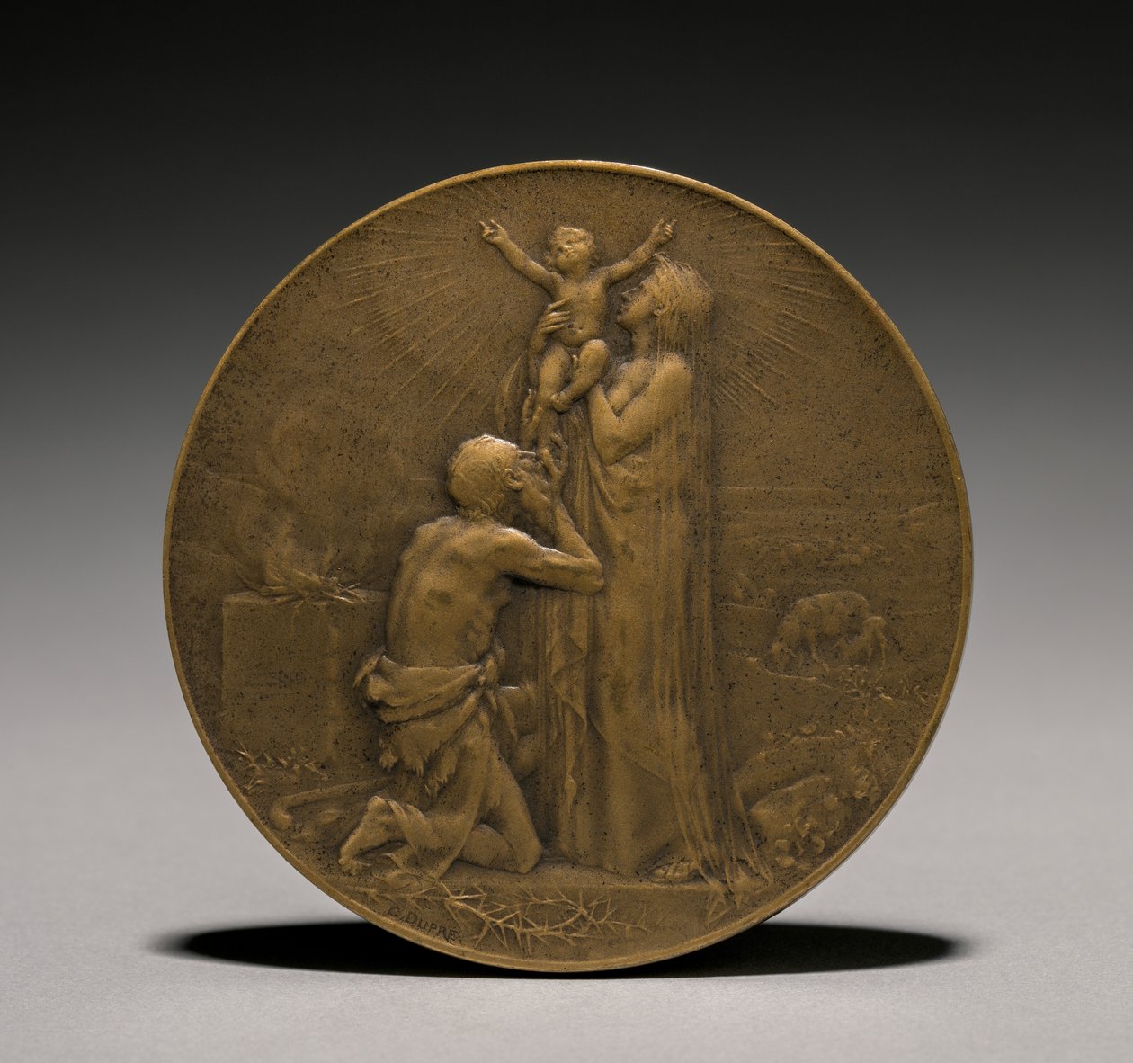 Avers medaile, 1800s. od Jules Dupré