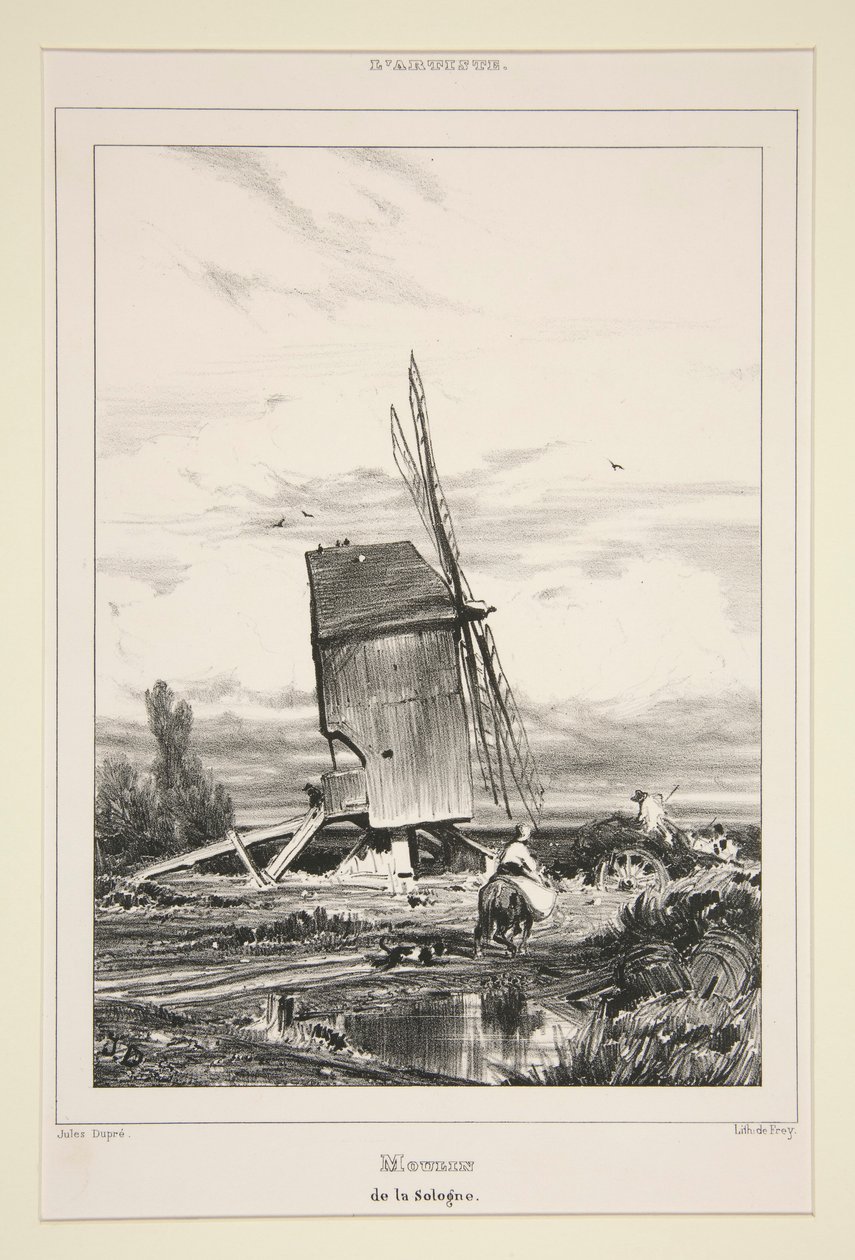 mlýn Sologne od Jules Dupré