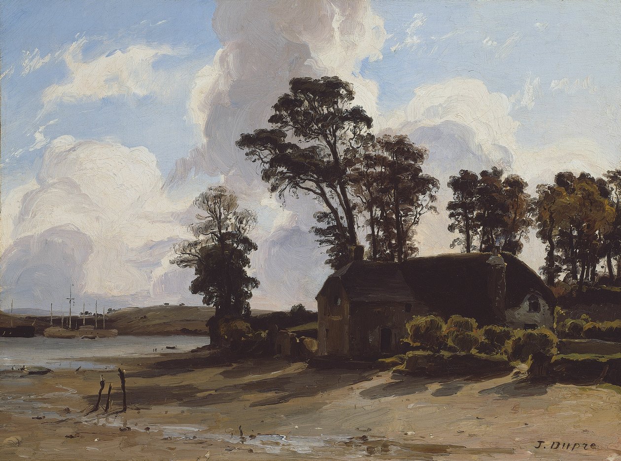 Farma v ústí řeky od Jules Dupré