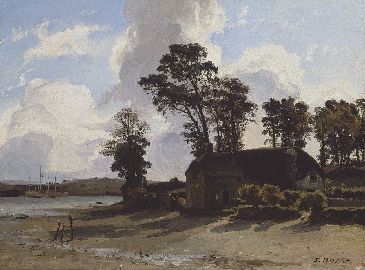 The Estuary Farm, 1830-35 od Jules Dupré