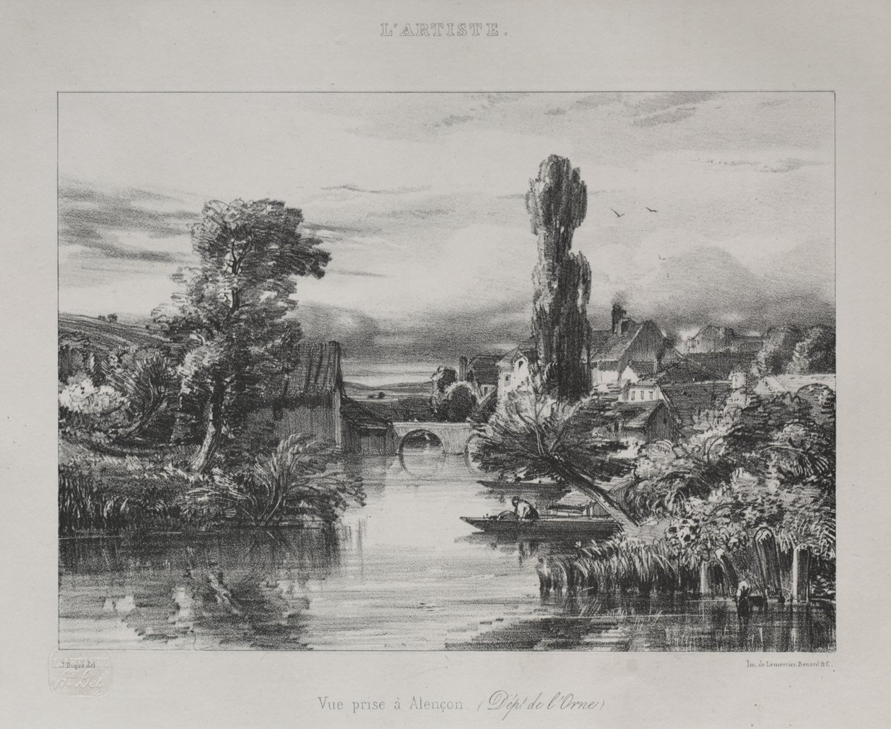 Pohled poblíž Alençonu, 1839. od Jules Dupré