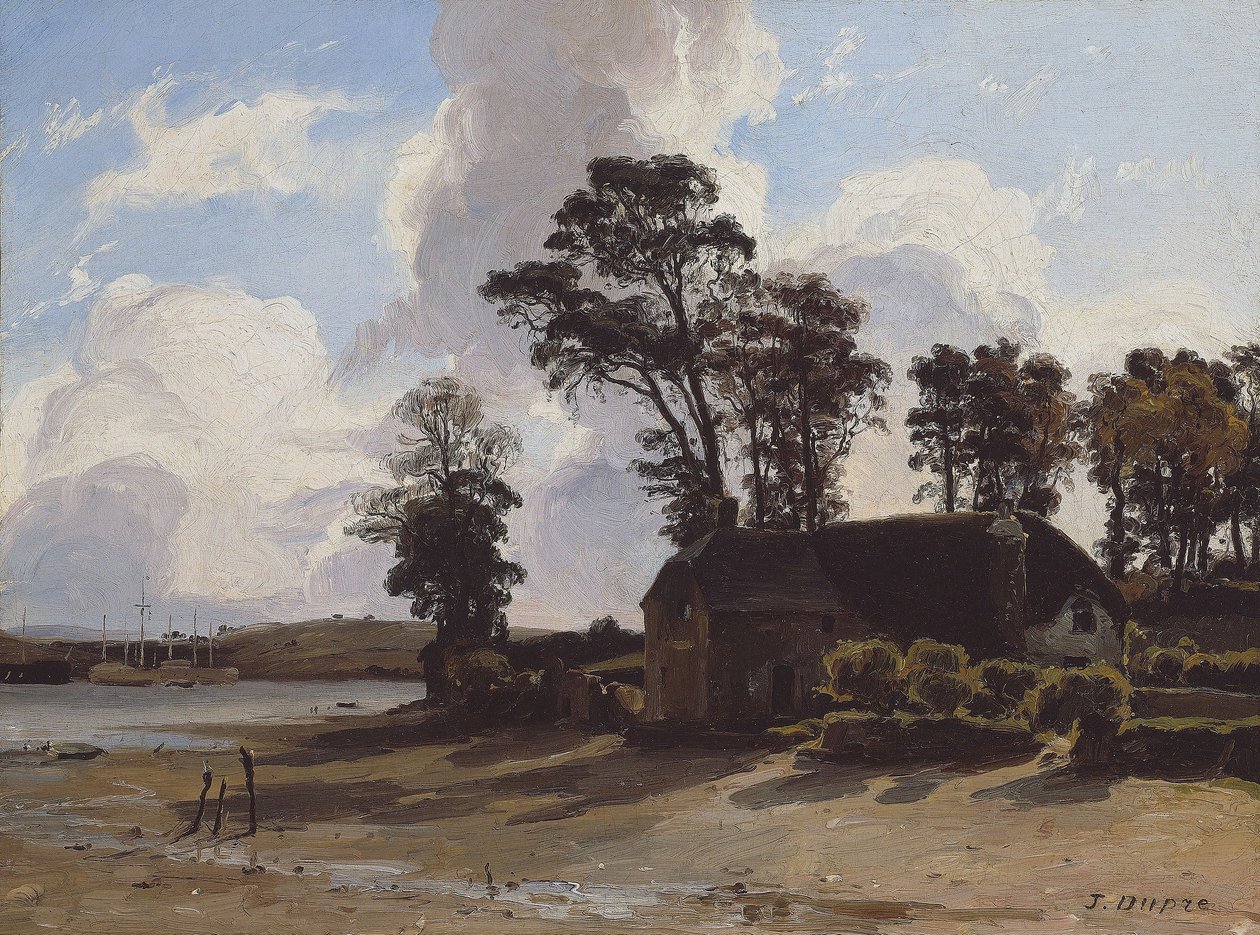 Farma v ústí řeky od Jules Dupré