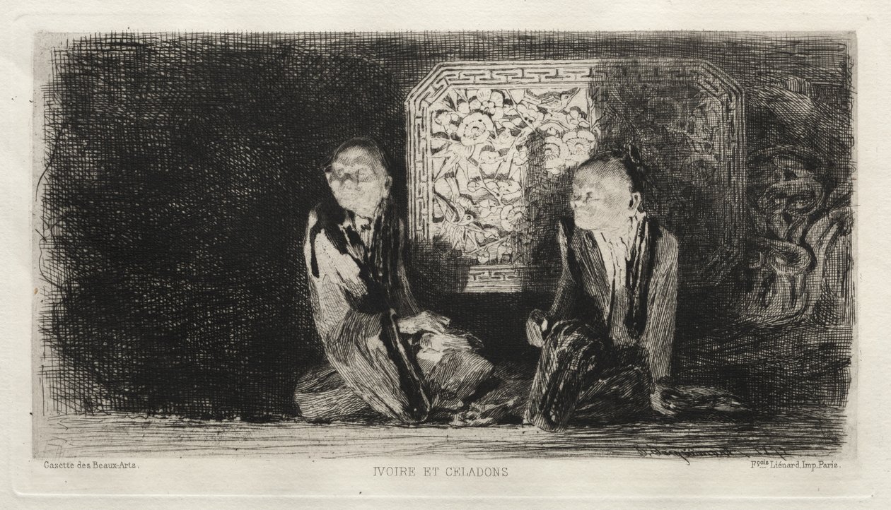 Slonovina a Celadon, 1872. od Jules Ferdinand Jacquemart