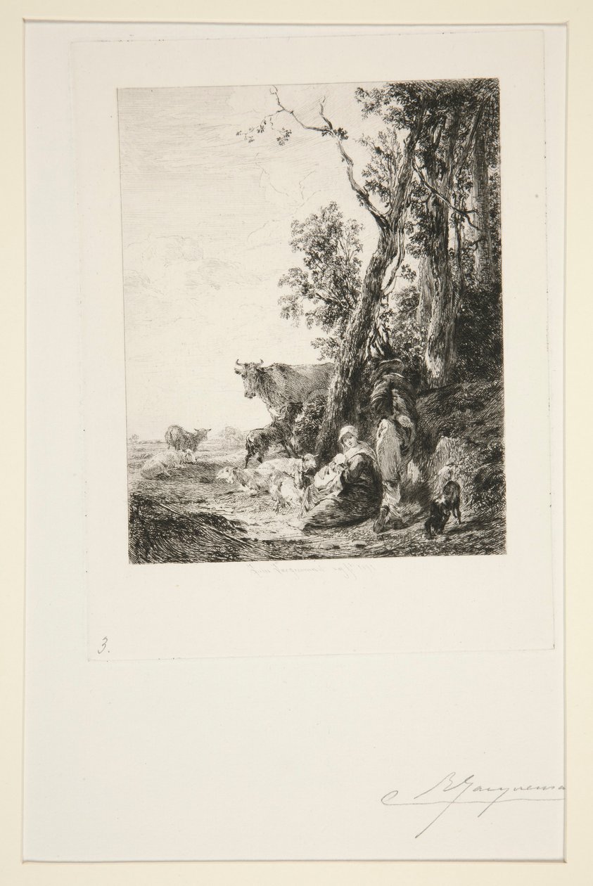 Odpočinek od Jules Ferdinand Jacquemart