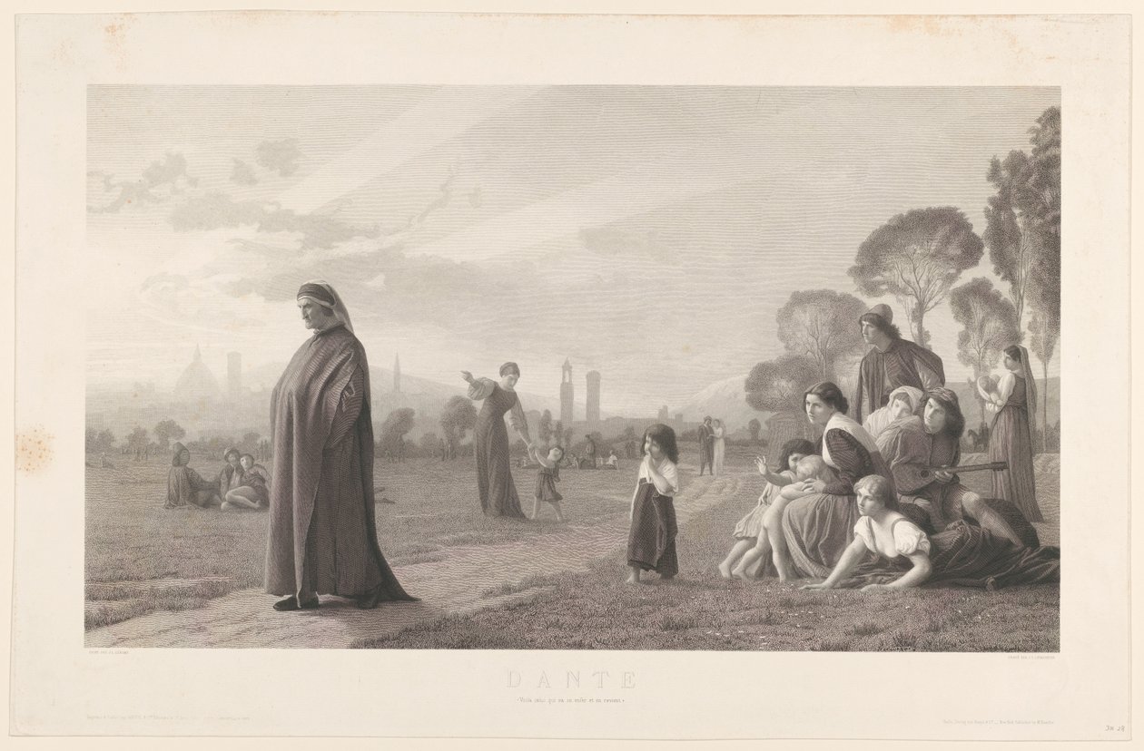 Dante, jako J. L. Gérôme od Jules Gabriel Levasseur