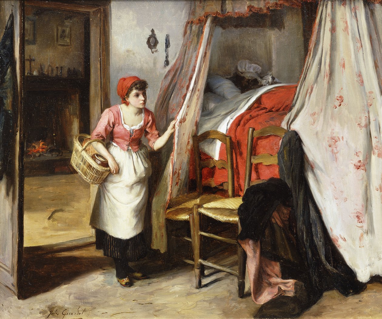 Červená Karkulka od Jules Girardet