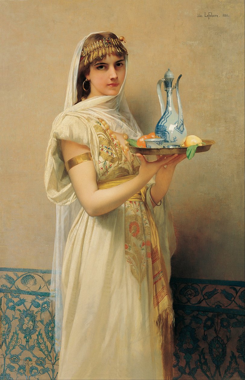 Sluha, 1880 od Jules Joseph Lefebvre