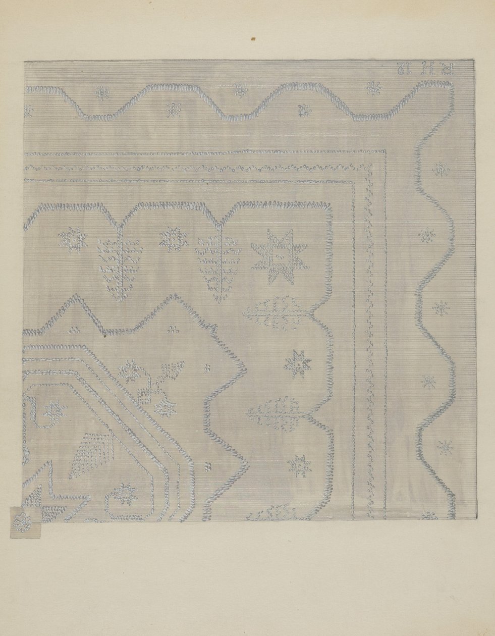 Candlewick Coverlet Woven, c. 1936. od Jules Lefevere