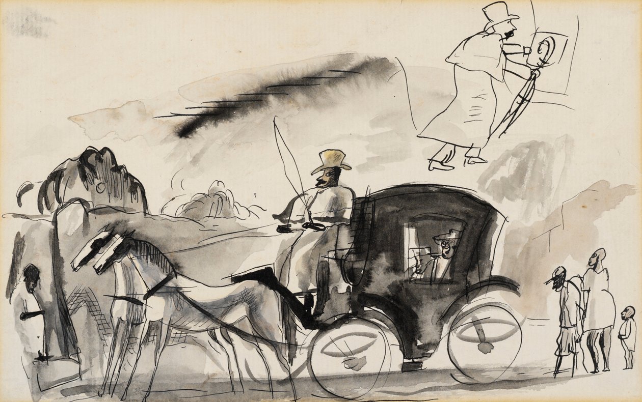 Figurky s kabinou od Jules Pascin