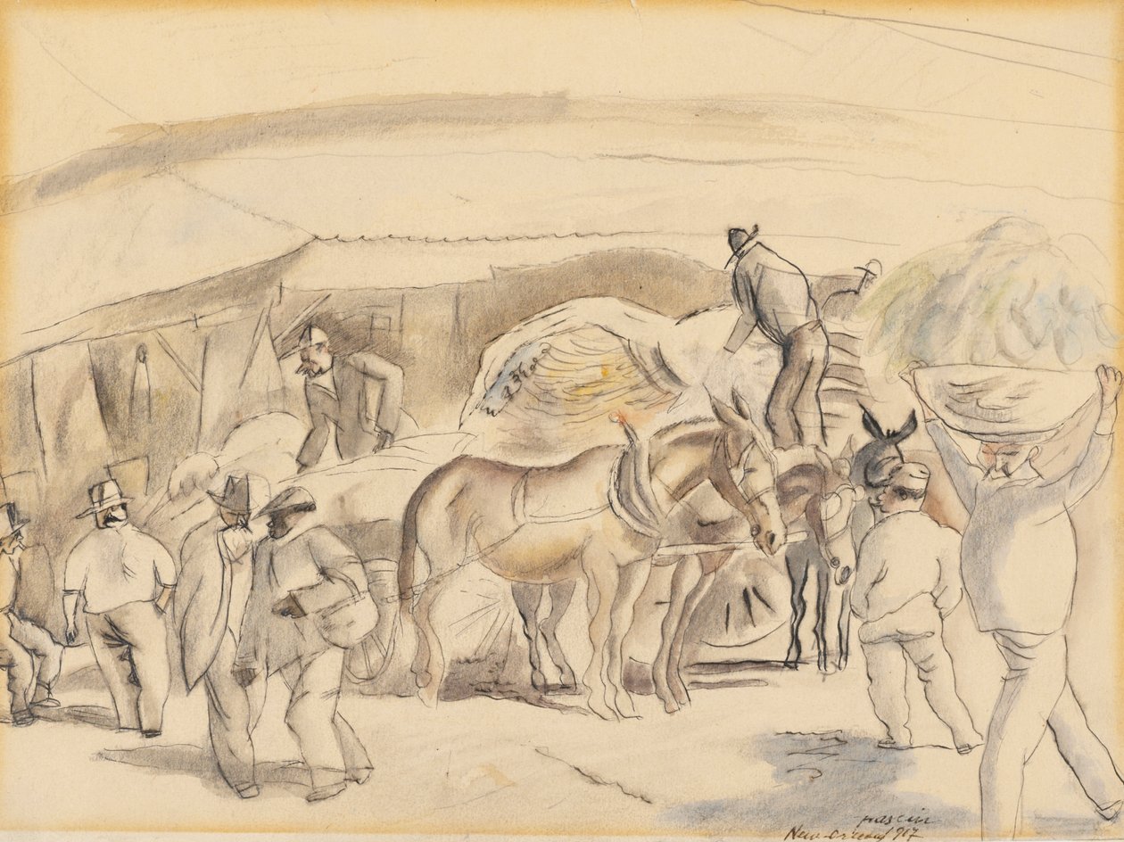 Kombajny, 1917 (wc na papíře) od Jules Pascin