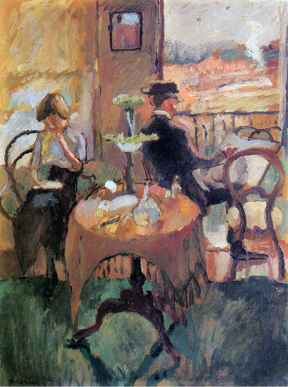 Interiér, kolem roku 1910 od Jules Pascin