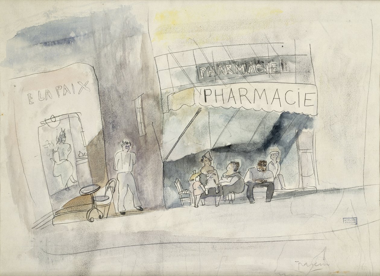 Lékárna, od Jules Pascin